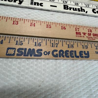 Lot 93 Yard sticks