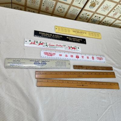 Lot 95 Advertising & other rulers