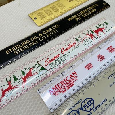Lot 95 Advertising & other rulers