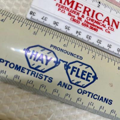 Lot 95 Advertising & other rulers