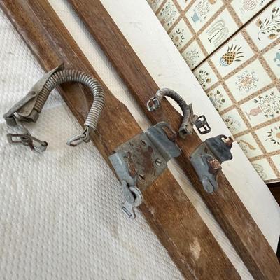 Lot 110 Antique Cross Country Oak Skis