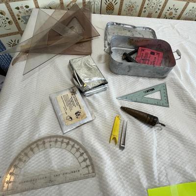 Lot 123 Assorted drafting supplies