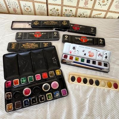 Lot 151 Vintage Watercolor Paint tins