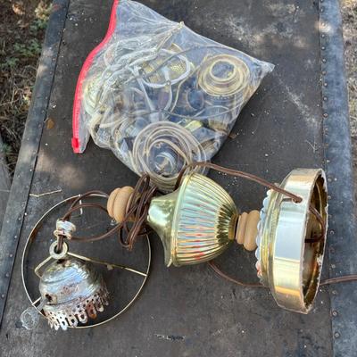 Lot 163 Lamp parts