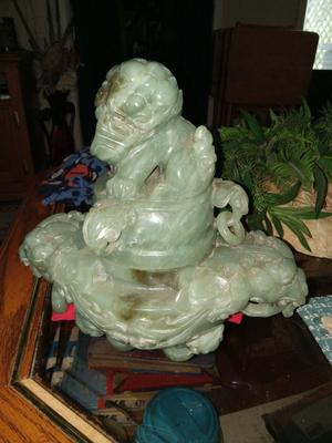 Super RARE Antique Solid Jade Complete Ming Chinese Bowl