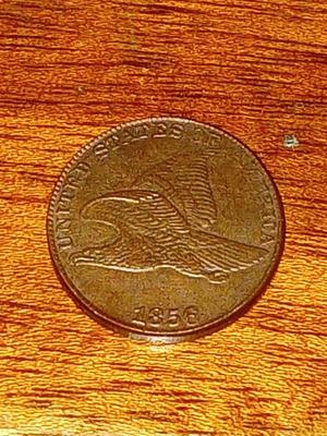 1856 Raw Flying Eagle Cent