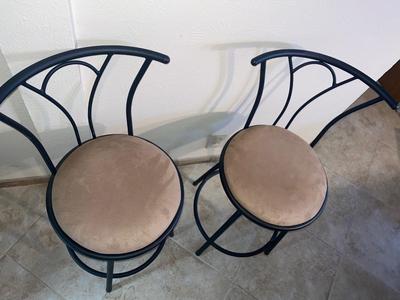 4 VERY NICE MICROFIBER BAR STOOLS
