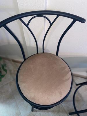 4 VERY NICE MICROFIBER BAR STOOLS