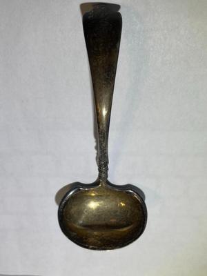 Vintage Sterling Silver 6" Ladle 46.6 Grams TW Tarnished in Good Preowned Condition.