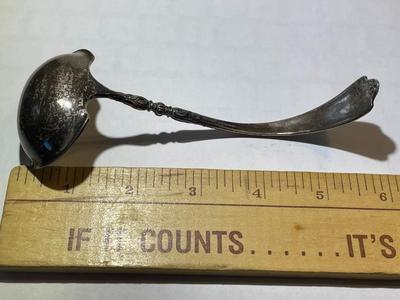 Vintage Sterling Silver 6" Ladle 46.6 Grams TW Tarnished in Good Preowned Condition.