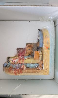 New in Box Pendelfin Bookend Boy and Girl