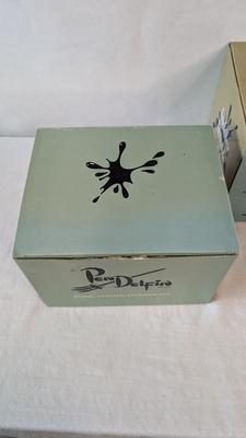 New Open Box Pendelfin Bride and Groom w/ Keepsake Box