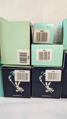 New Open Box Pendelfin Christmas Rabbits