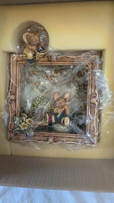 New Open Box Pendelfin Village Pond Shadowbox Scene