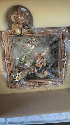 New Open Box Pendelfin Village Pond Shadowbox Scene