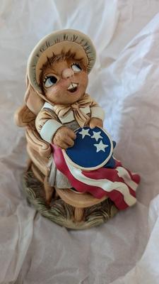 Pendelfin The Flagmaker and Fireman Rabbits
