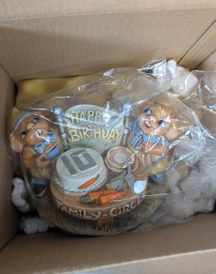 New Open Box Pendelfin 10th Anniversary Rabbits
