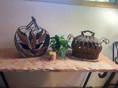PRETTY COPPER AND IRON ACCENT PIECES