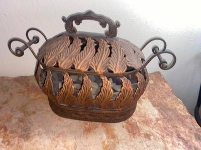 PRETTY COPPER AND IRON ACCENT PIECES