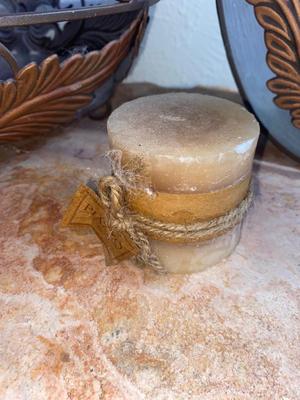 CANDLE, DOUBLE COPPER FRUIT BASKET AND LIKE HANDLED BASKET