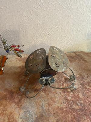 HOUSE PLANT HANGERS, PAINTED TIN CAN CANDLE HOLDERS A NEAT LIL BUG