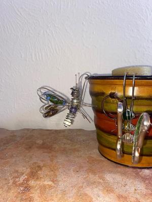 CANDLE IN A CAN WITH SOME PLANT HANGING BUGS & MORE