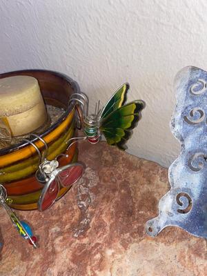 CANDLE IN A CAN WITH SOME PLANT HANGING BUGS & MORE