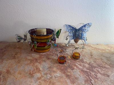 CANDLE IN A CAN WITH SOME PLANT HANGING BUGS & MORE