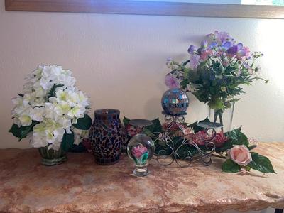 FAUX FLOWERS AND OTHER HOME DECOR