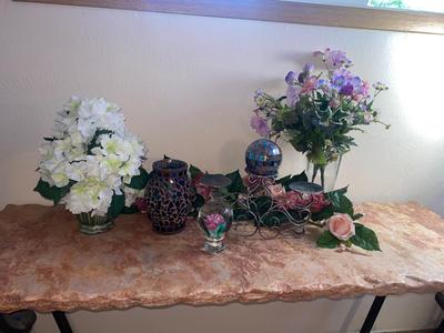 FAUX FLOWERS AND OTHER HOME DECOR