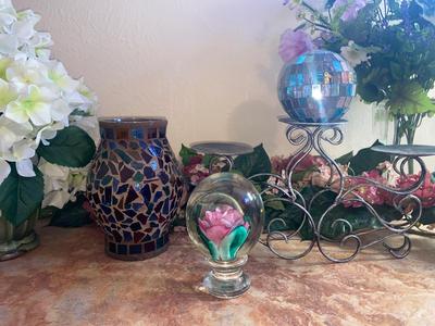 FAUX FLOWERS AND OTHER HOME DECOR