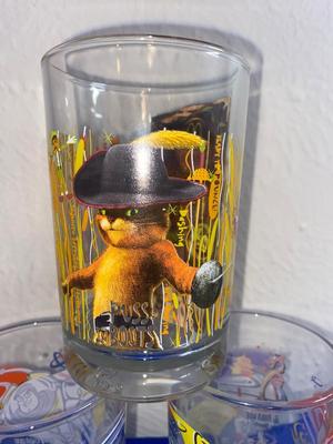 COLLECTIBLE DISNEY, SHREK, & MONOPOLY McDONALDS GLASSES