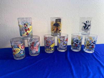 COLLECTIBLE DISNEY, SHREK, & MONOPOLY McDONALDS GLASSES