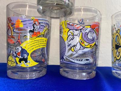 COLLECTIBLE DISNEY, SHREK, & MONOPOLY McDONALDS GLASSES