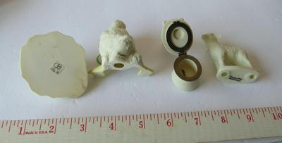 Lot of Dept 56 Minis: Duck, Lamb, Ring Box, Igloo