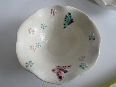 Vintage Hull Pottery Butterfly Small Bowl