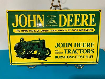 Porcelain John Deer Sign