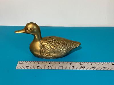 Vintage Brass Duck