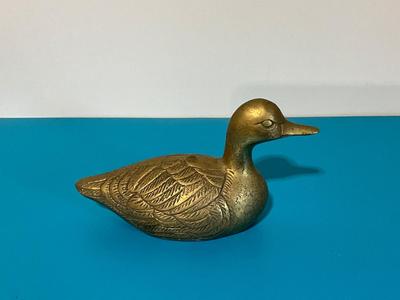 Vintage Brass Duck