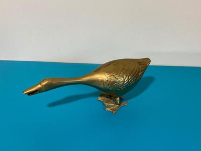 Vintage Brass Goose