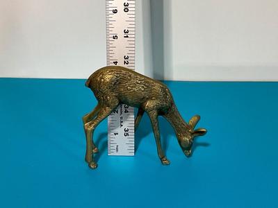 Vintage Brass Deer