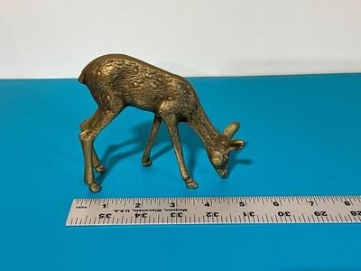 Vintage Brass Deer