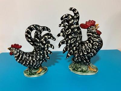 Pair of Roosters