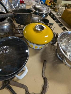 Assortment Of Kitchen Supplies- Featuring Cathrinehom Covered Baker
