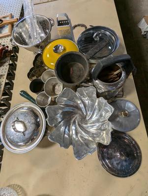 Assortment Of Kitchen Supplies- Featuring Cathrinehom Covered Baker