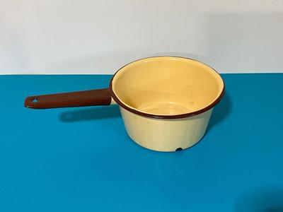 Vintage Enamel ware sauce pan