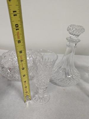 Vintage Crystal Vases, Decanters & Bowls