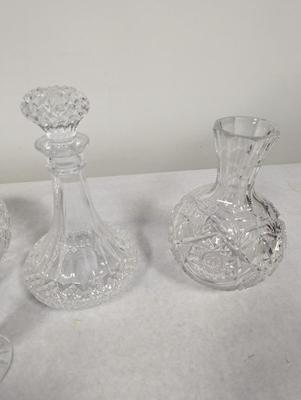 Vintage Crystal Vases, Decanters & Bowls