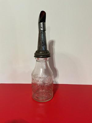 Vintage Glass Motor Oil Bottle
