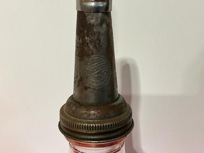 Vintage Glass Motor Oil Bottle